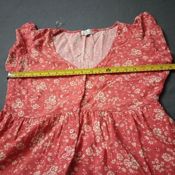 True Craft Button Up Baby Doll Dress Size Large - Picture 8 of 10